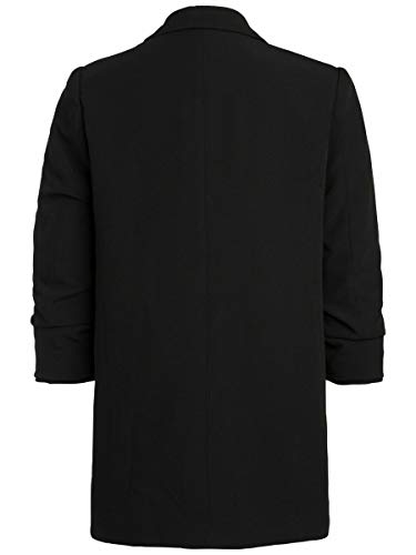 PIECES Pcboss 3/4 Blazer Noos Chaqueta de Traje, Negro (Black Black), 42 (Talla del Fabricante: X-Large) para Mujer