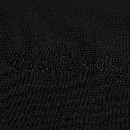 Pierre Cardin Hombre Polo Premium de Manga Larga Ajuste Clásico (3XL, Black)
