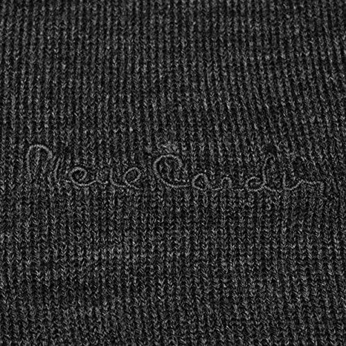 Pierre Cardin Jersei Esencial para Hombre de Punto con Cuello Redondo (Medium, Charcoal Marl)
