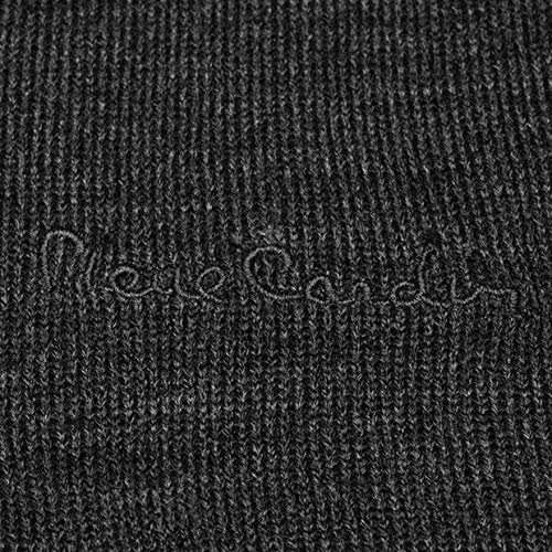 Pierre Cardin Jersei Esencial para Hombre de Punto con Cuello Redondo (Medium, Charcoal Marl)