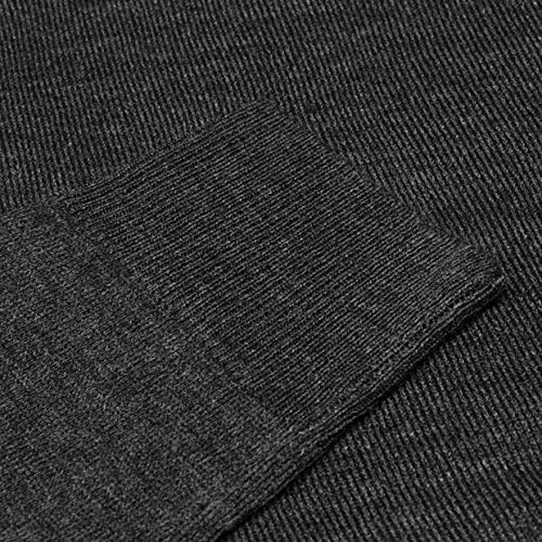 Pierre Cardin Jersei Esencial para Hombre de Punto con Cuello Redondo (Medium, Charcoal Marl)