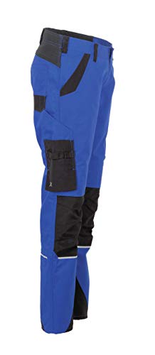 Planam Norit 6412046 - Pantalones de trabajo para mujer (talla 46), color azul y negro