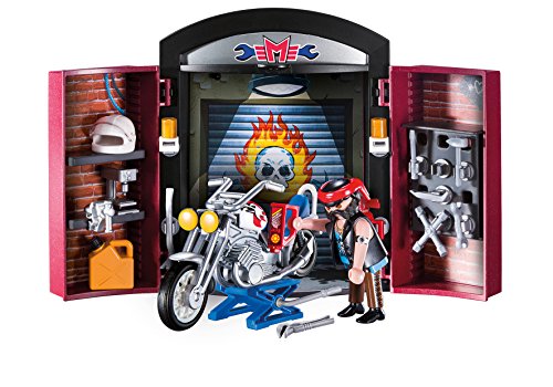 PLAYMOBIL 9108 Stadtleben Bike Shop Play Box - Caja de música, Multicolor