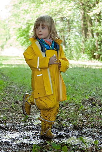 Playshoes Regenjacke Basic Chubasquero, Amarillo (Yellow 12), 5-6 Años Unisex Niños