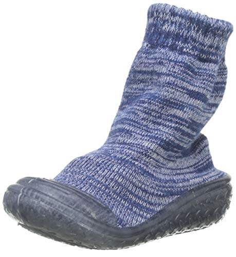 Playshoes Zapatillas Calcetines Antideslizantes, Pantuflas de Punto Unisex niños, Azul (Marine 11), 26/27 EU