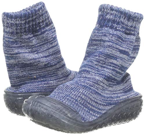 Playshoes Zapatillas Calcetines Antideslizantes, Pantuflas de Punto Unisex niños, Azul (Marine 11), 26/27 EU