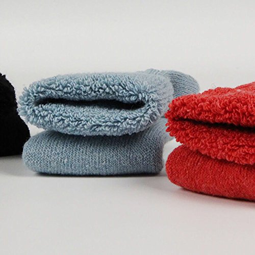 Pluto & Fox Calcetines Térmicas Borrego Gruesos Cálidos De Lana para Mujer Talla 36-40 Color Liso Invierno para Calentar Los Pies O para Trabajos Duros Pack de 5 Pares (Oscuro)