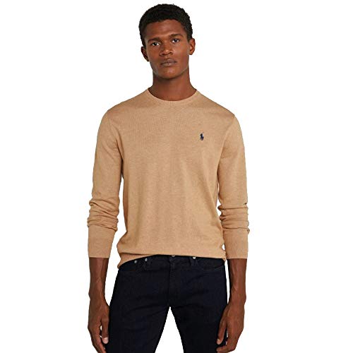 Polo Ralph Lauren Jersey de algodón C-Neck (XXL, Classic Brown)