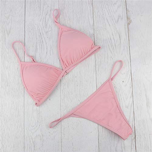 POLUEREIS Ropa De BañO Tanga Alto Bikini Mujer Bikinis BrasileñOs Tanga Y Push Up Bikinis BrasileñOs Tanga Regulables Biquinis BrasileñOs Sexy Bikinis BrasileñOs Tanga Baratos