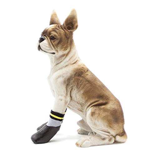 POPETPOP Botas para Perros Zapatos Impermeables para Perros Protectores Botines de Invierno con Calcetines Antideslizantes para Perros pequeños medianos Grandes
