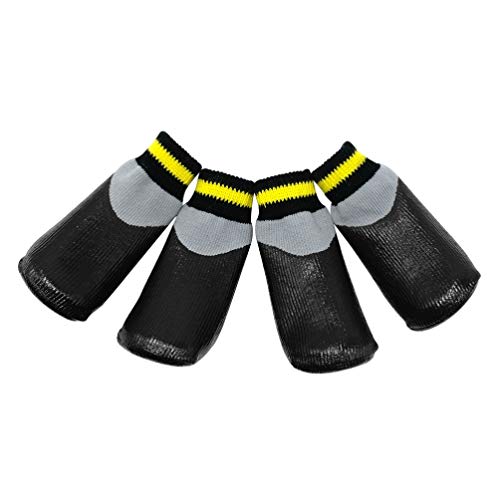 POPETPOP Botas para Perros Zapatos Impermeables para Perros Protectores Botines de Invierno con Calcetines Antideslizantes para Perros pequeños medianos Grandes