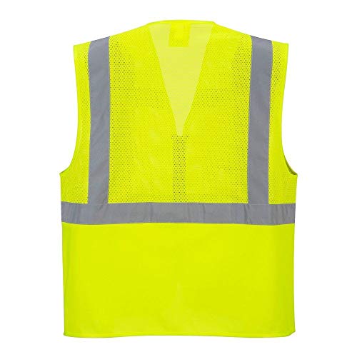 Portwest C496 - Madrid Ejecutivo del acoplamiento del chaleco, color Amarillo, talla XXL
