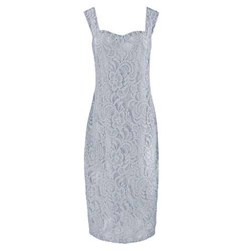 Posional Moda para Mujer Dos Piezas Encantador Color SóLido Vestidos De Encaje para Madre De La Novia