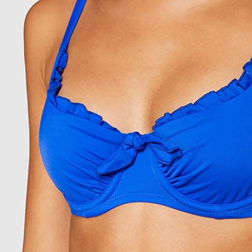 Pour Moi? Getaway Halter Underwired Top Parte Superior de Bikini, Azul, 85D para Mujer