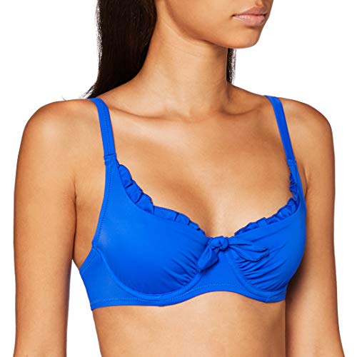 Pour Moi? Getaway Halter Underwired Top Parte Superior de Bikini, Azul, 85D para Mujer