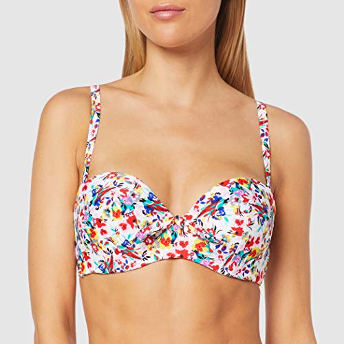 Pour Moi? Heatwave Removable Straps Padded Top Parte de Arriba de Bikini, Multicolor (Sunrise Sunrise), 95E (Talla del Fabricante: 36DD) para Mujer