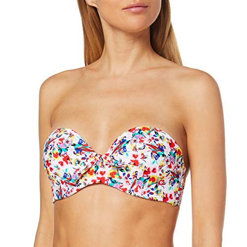 Pour Moi? Heatwave Removable Straps Padded Top Parte de Arriba de Bikini, Multicolor (Sunrise Sunrise), 95E (Talla del Fabricante: 36DD) para Mujer
