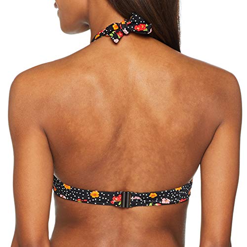 Pour Moi? Hot Spots Halter Underwired Top Parte de Arriba de Bikini, Multicolor (Ditsy Ditsy), 90D (Talla del Fabricante: 34D) para Mujer