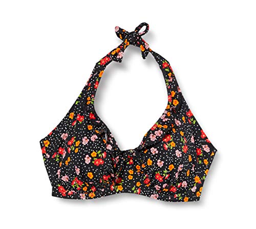 Pour Moi? Hot Spots Halter Underwired Top Parte de Arriba de Bikini, Multicolor (Ditsy Ditsy), 90D (Talla del Fabricante: 34D) para Mujer