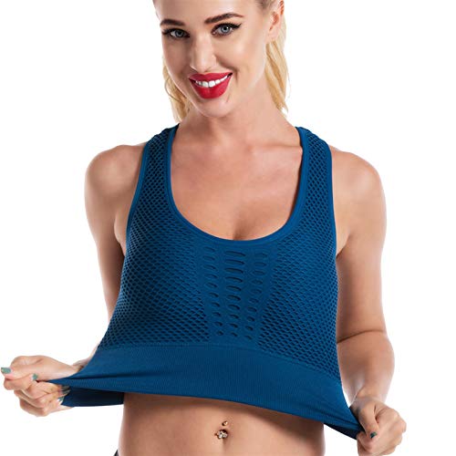 PPKZY Sujetador Deportivo Femenino Fitness Sexy Cultivo Top Top lencería Empuje hacia Arriba Mujer Ropa Deportiva Gimnasio Deporte Ropa Interior Femenino sin Costura Corriendo Yoga Sujetador