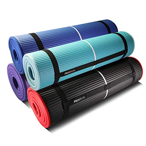 PROIRON Colchón para Yoga NBR Colchoneta Antideslizante Ideal para Pilates Ejercicios Fitness Gimnasia Estiramientos 183CM*66CM*1CM