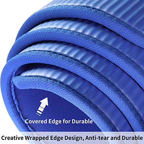 PROIRON Colchón para Yoga NBR Colchoneta Antideslizante Ideal para Pilates Ejercicios Fitness Gimnasia Estiramientos 183CM*66CM*1CM