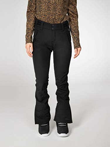Protest Lole Softshell Snowpants Pantalon, Mujer, Negro, S