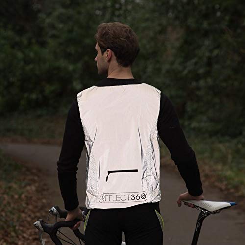 Proviz Reflect 360 Patrones de Costura para Chalecos de Ciclismo, Unisex, Color Plateado - Plata, tamaño XL
