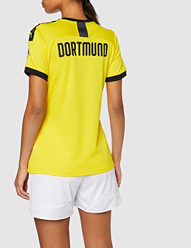 PUMA 1a Equipación 19/20 Borussia Dortmund Fútbol Femenino Replica con Evonik Opel Logo Maillot, Mujer, Cyber Yellow Black, XS