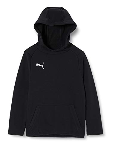 PUMA 655636 03, Sudadera con Capucha Para Niños, Negro (Puma Black-Puma White), 164