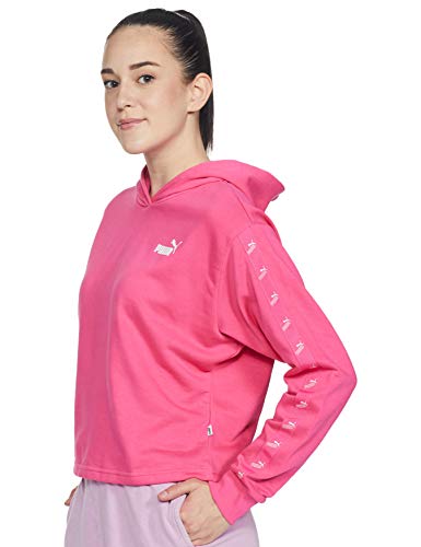 PUMA Amplified Cropped Hoodie TR Sudadera con Capucha, Mujer, Rojo, XS