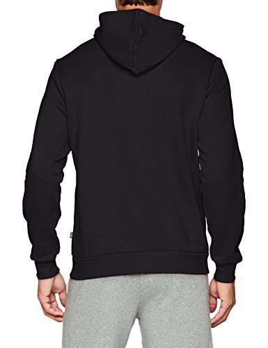 Puma ESS Hoody FL Big Logo Sweatshirt, Hombre, Negro Black, M
