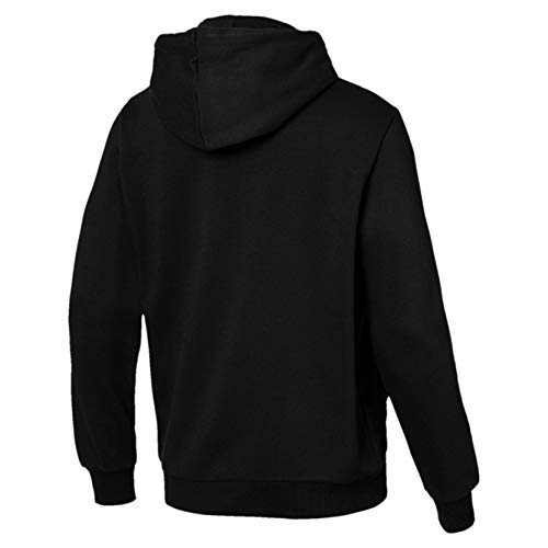 Puma ESS Hoody FL Big Logo Sweatshirt, Hombre, Negro Black, M