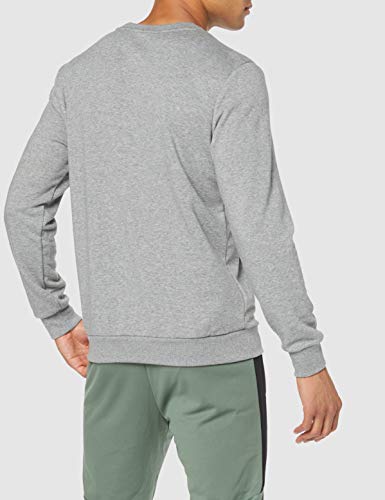 PUMA ESS Logo Crew Sweat TR Big Logo Sweatshirt, Hombre, Medium Gray Heather, S