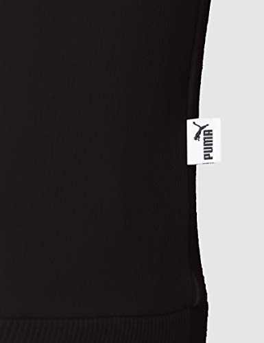 PUMA ESS Logo Crew Sweat TR Sweatshirt, Mujer, Cotton Black, L