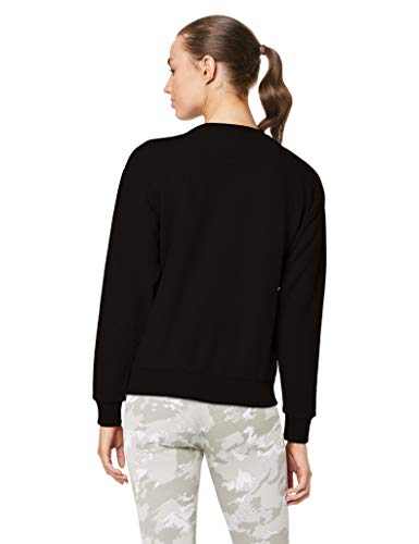 PUMA ESS Logo Crew Sweat TR Sweatshirt, Mujer, Cotton Black, L