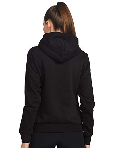 PUMA ESS Logo FL Sudadera, Mujer, Negro (Cotton Black), XL