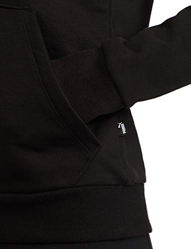 PUMA ESS Logo FL Sudadera, Mujer, Negro (Cotton Black), XL