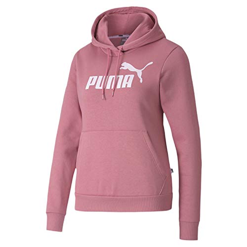 PUMA ESS Logo Hoody FL Sudadera, Mujer, Rosa, 8