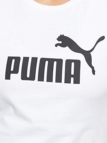PUMA ESS Logo tee T-Shirt, Mujer, Puma White, XL