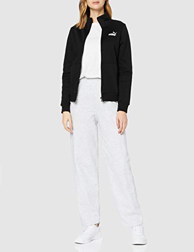 PUMA ESS Track FL Sudadera, Mujer, Negro (Cotton Black), M