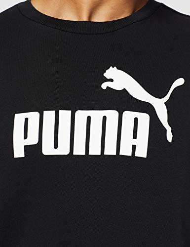 Puma Essential Crew SWS Big Logo M Sudadera, Hombre, Negro Black