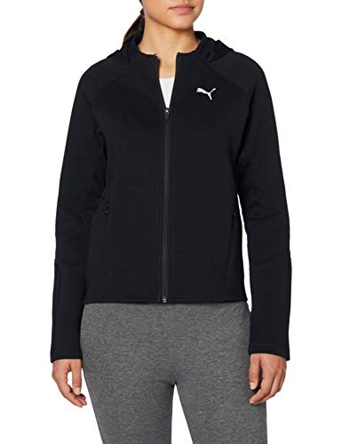 PUMA Evostripe Full-Zip Hoodie Sudadera, Mujer, Puma Black, XL