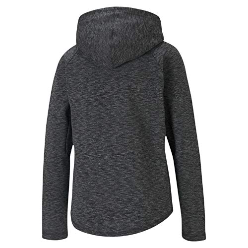 PUMA Evostripe Full-Zip Hoodie Sudadera, Mujer, Puma Black/Heather, XL