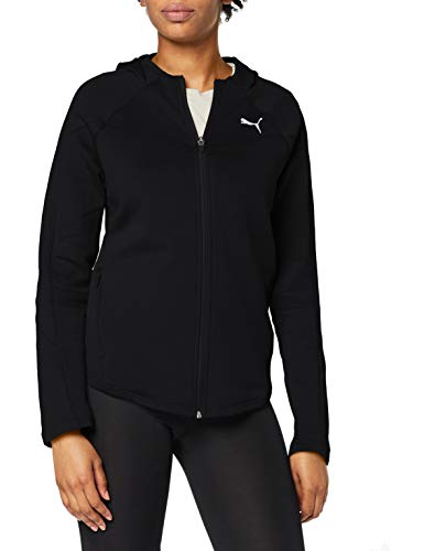 PUMA Evostripe FZ Hoody Sudadera, Mujer, Black, XS