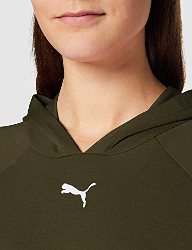 PUMA Evostripe Hoodie Sudadera, Mujer, Verde, L