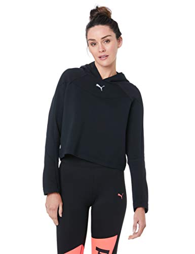 PUMA Evostripe Hoody Sudadera, Mujer, Black, XL