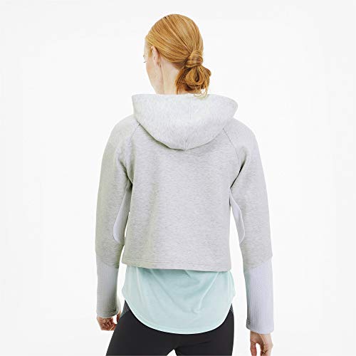 PUMA Evostripe Hoody Sudadera, Mujer, White Heather, M