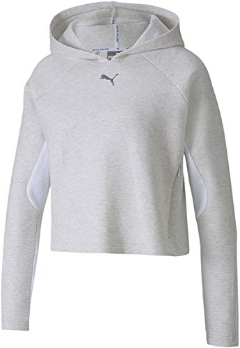 PUMA Evostripe Hoody Sudadera, Mujer, White Heather, M