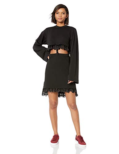 Puma Fenty Kimono - Camiseta de manga corta para mujer - Negro - Small